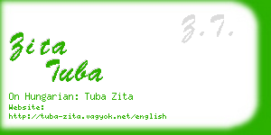 zita tuba business card